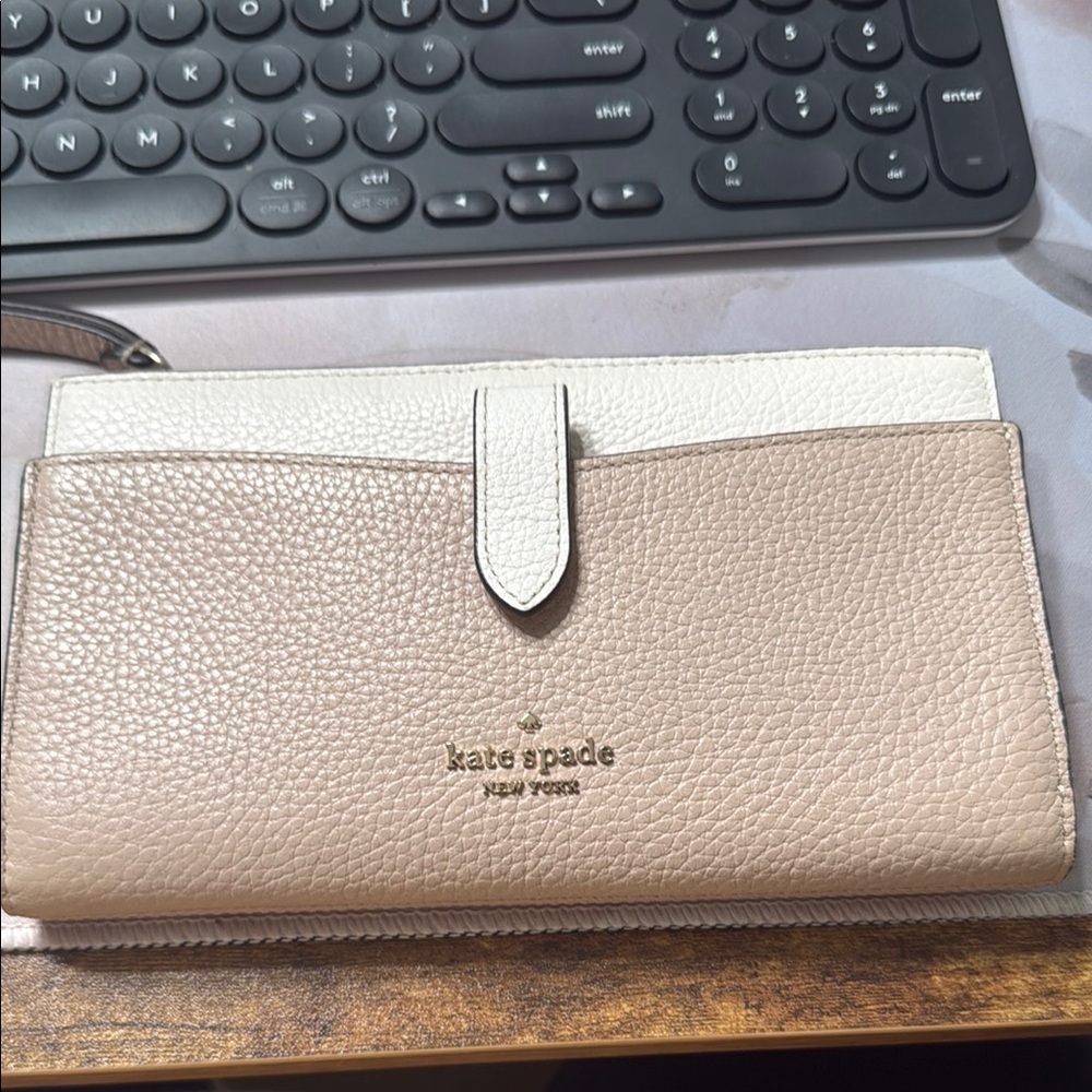 Kate Spade continental style wallet with wristlet and phone pocket